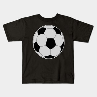 Soccer Ball Sticker Style Design Kids T-Shirt